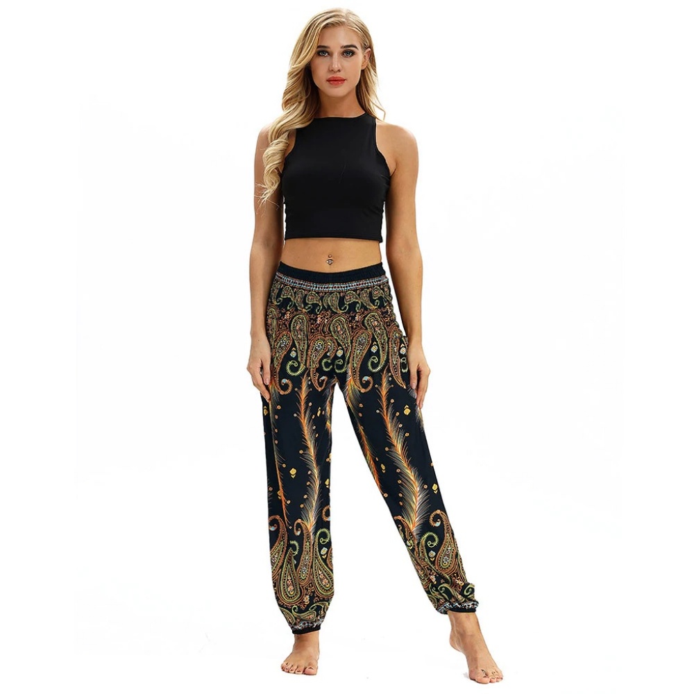 Women's Loose Hippy Aladdin Trousers Yoga Pant2019